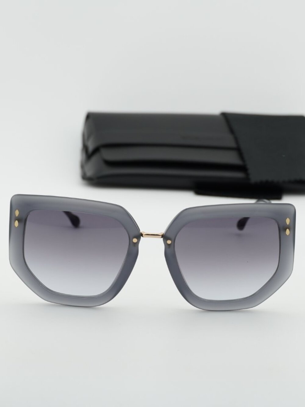 Isabel Marant IM 0149/S 0FT3 GB Geometric Sunglasses - Grey/Gold - Picture 7 of 12